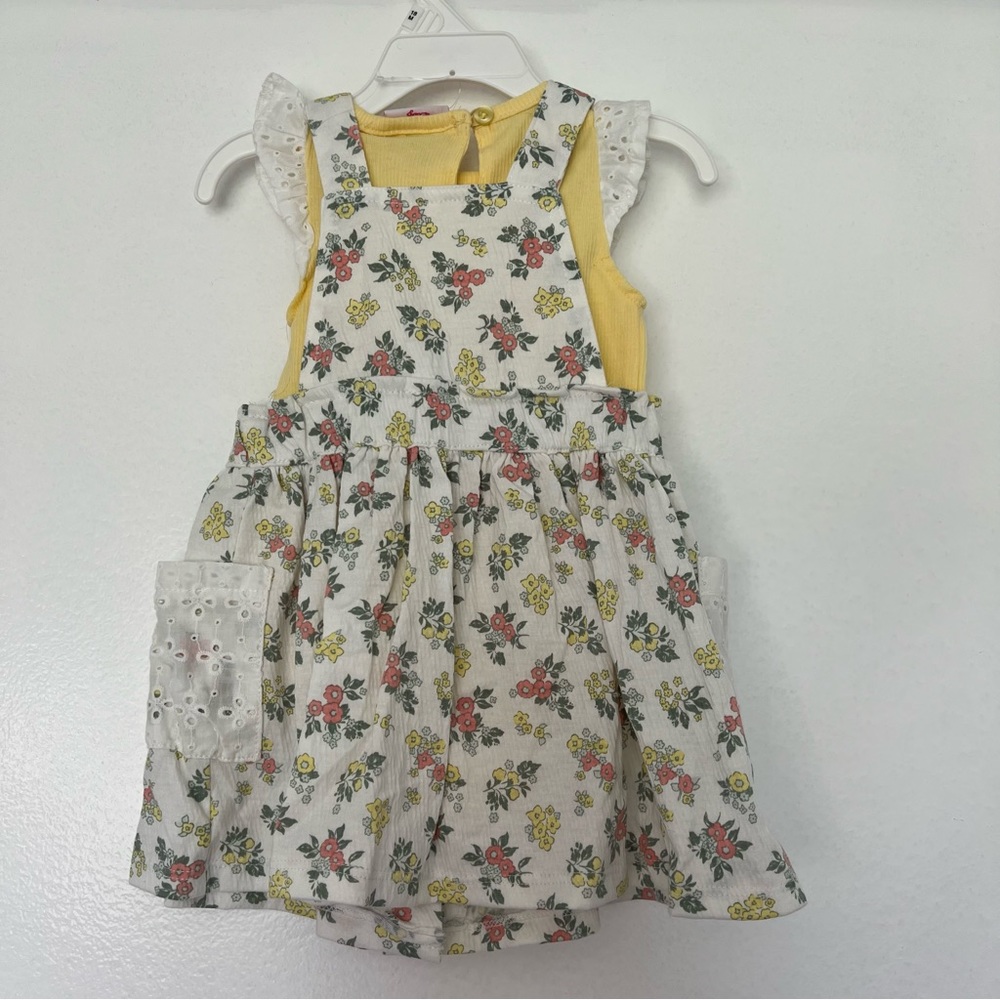 NWT Baby Girl Little Lass 2pc. Floral Dress 18M‎